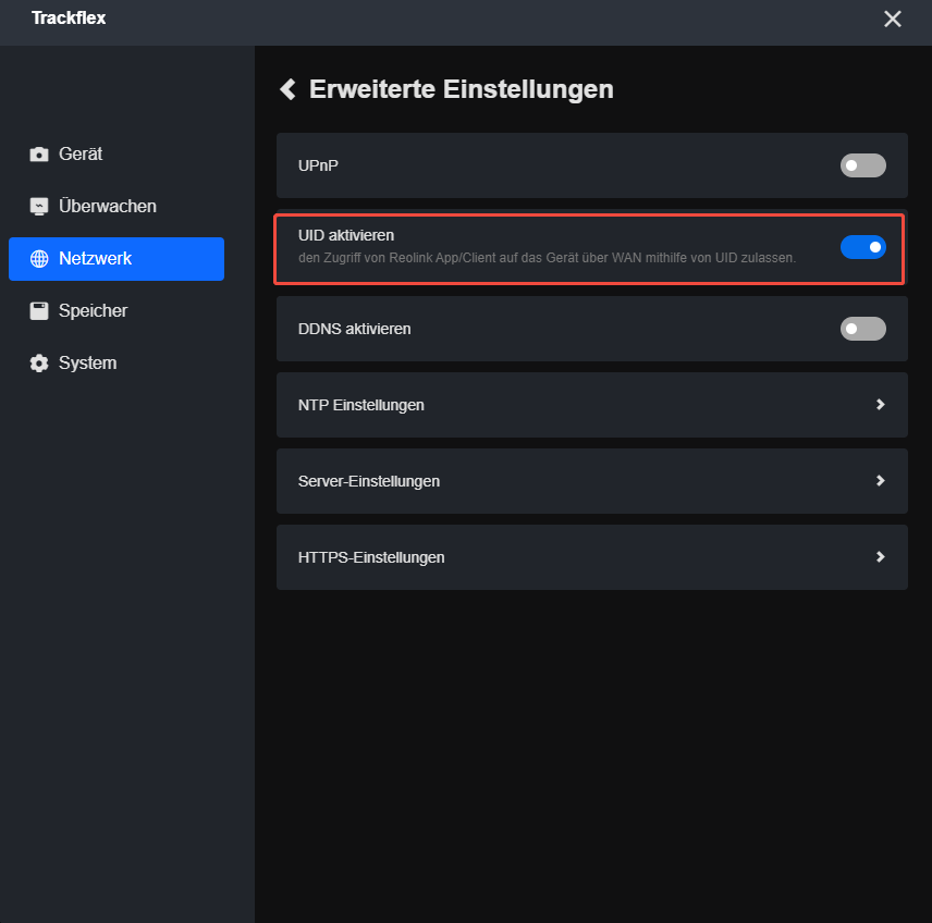 client enable UID