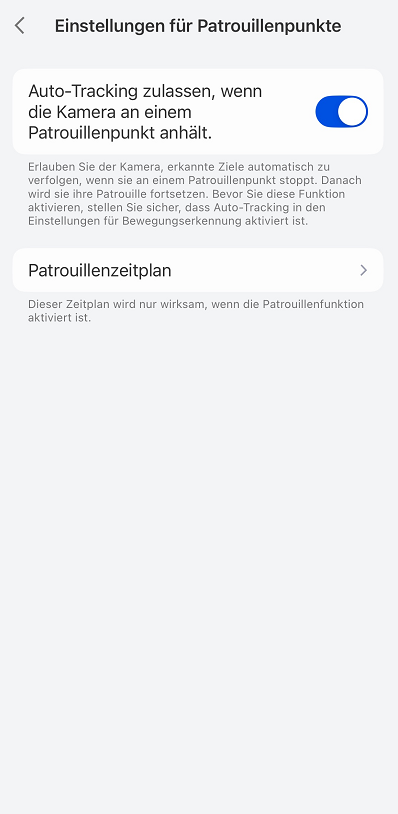 patrol point settings