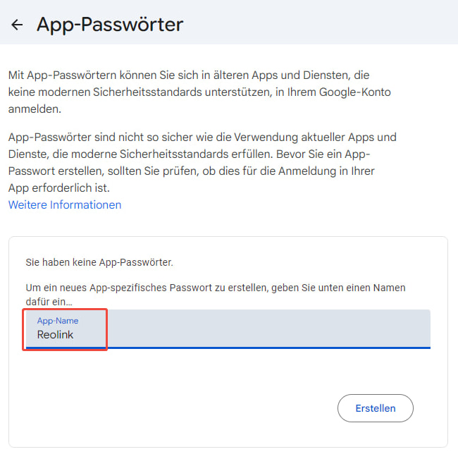 app name