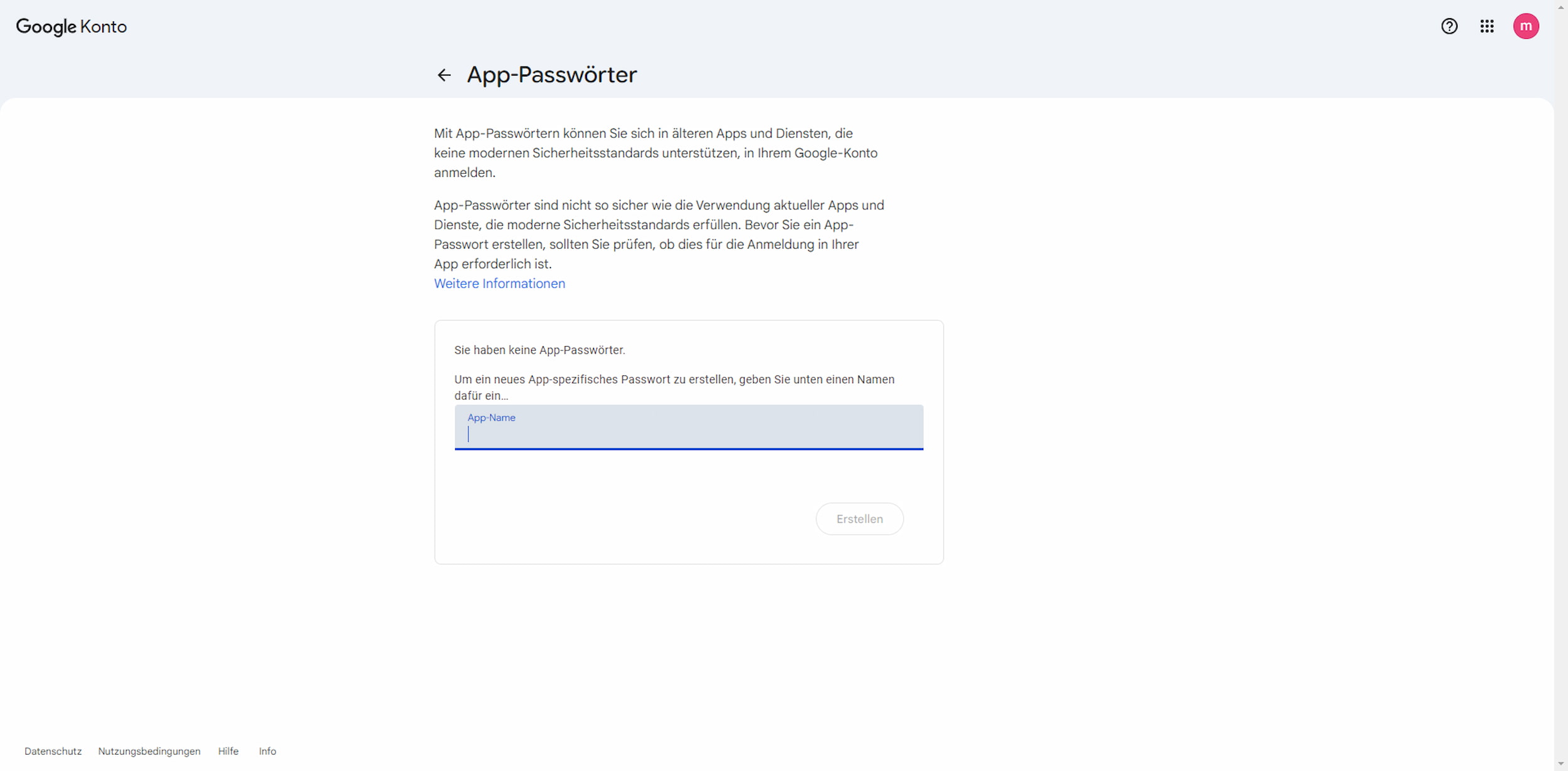 app password