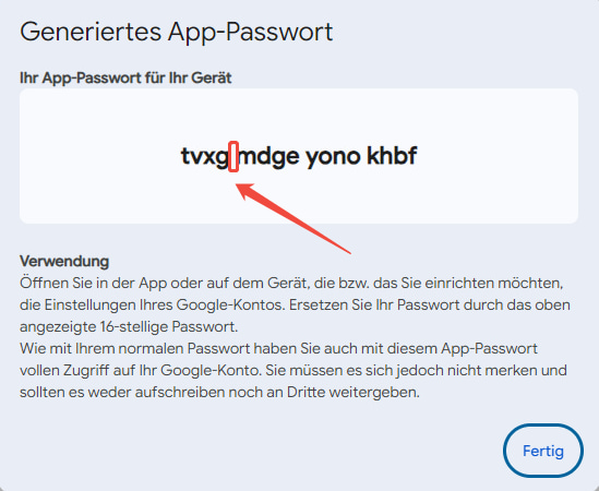 generate app password