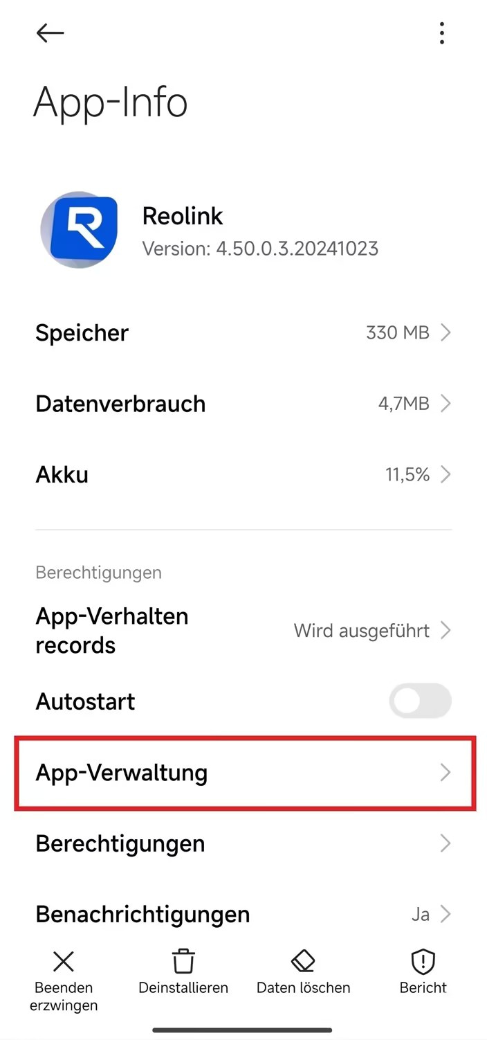 app info