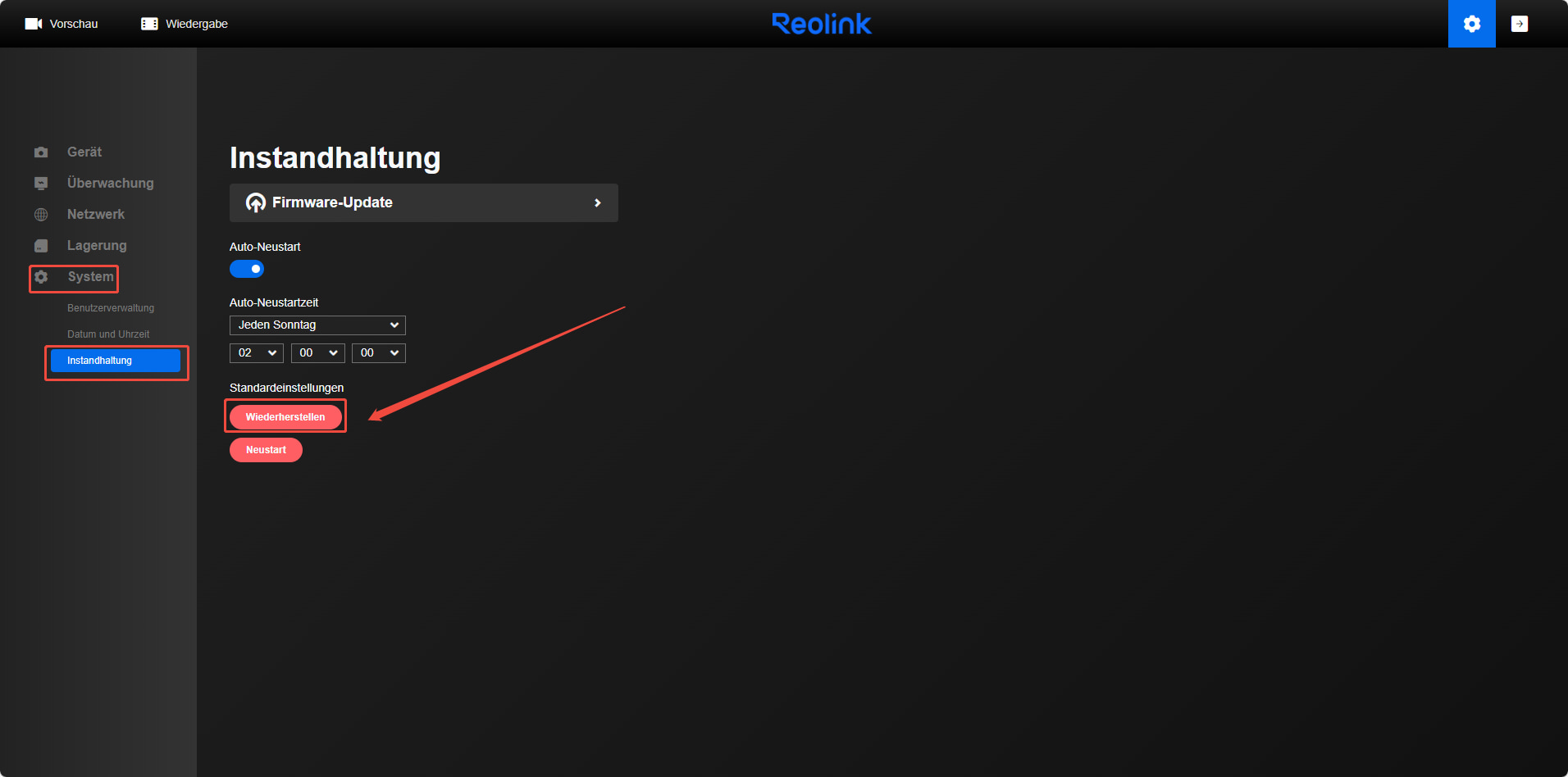 web restore