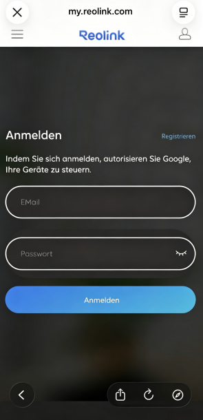 log in