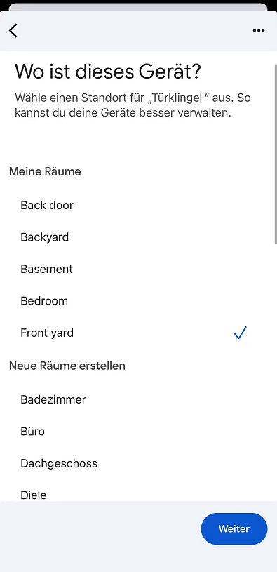 device place