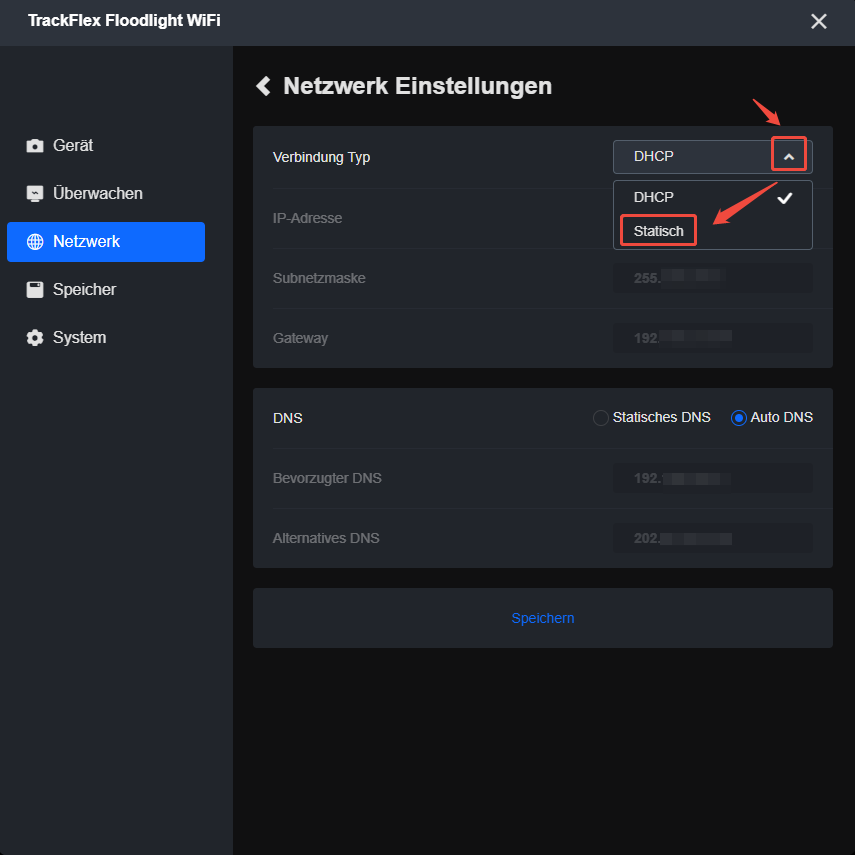 client network Static