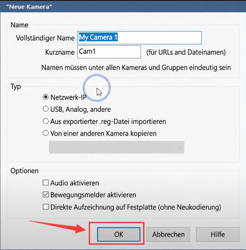 click OK