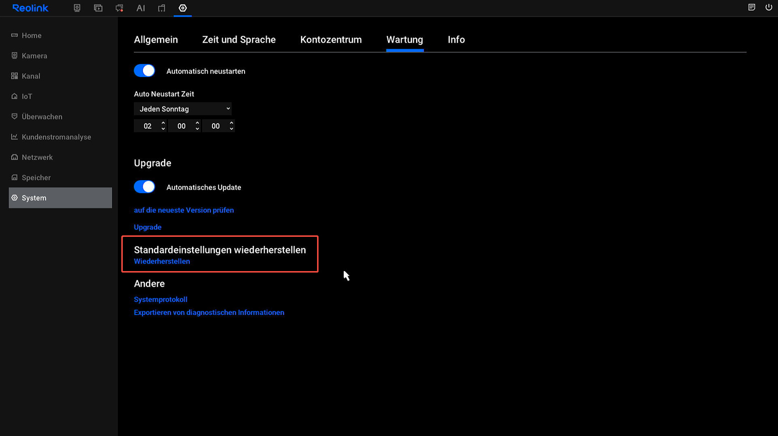 nvr restore