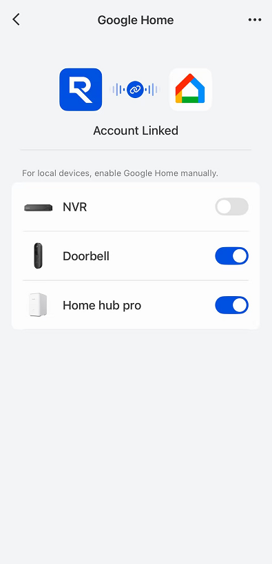 Google Home device added