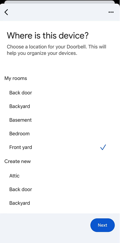 device place