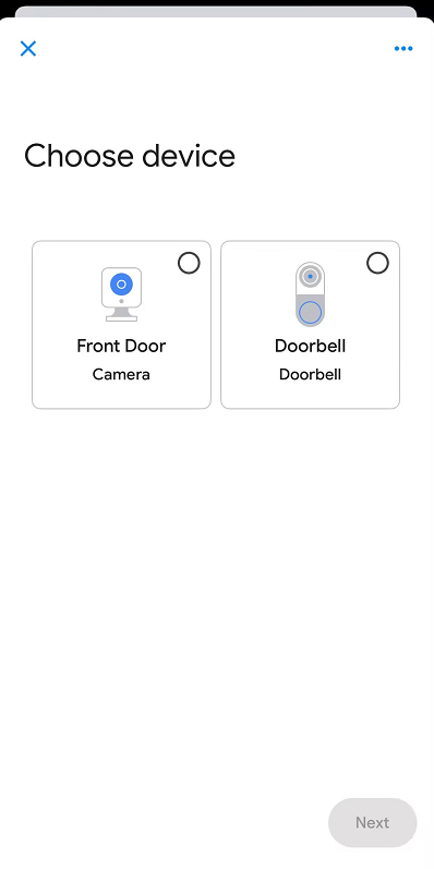 choose device