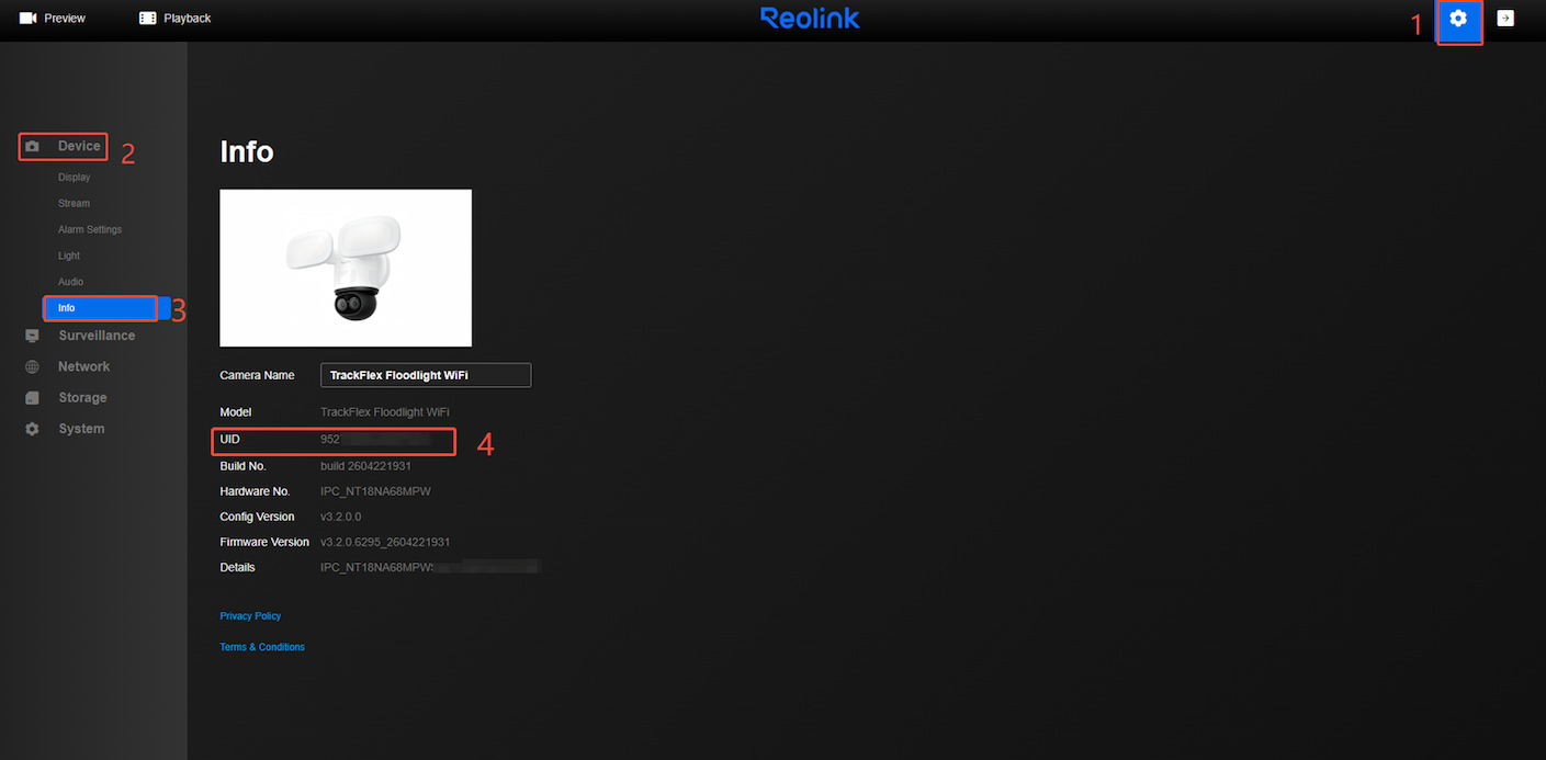 Web camera UID
