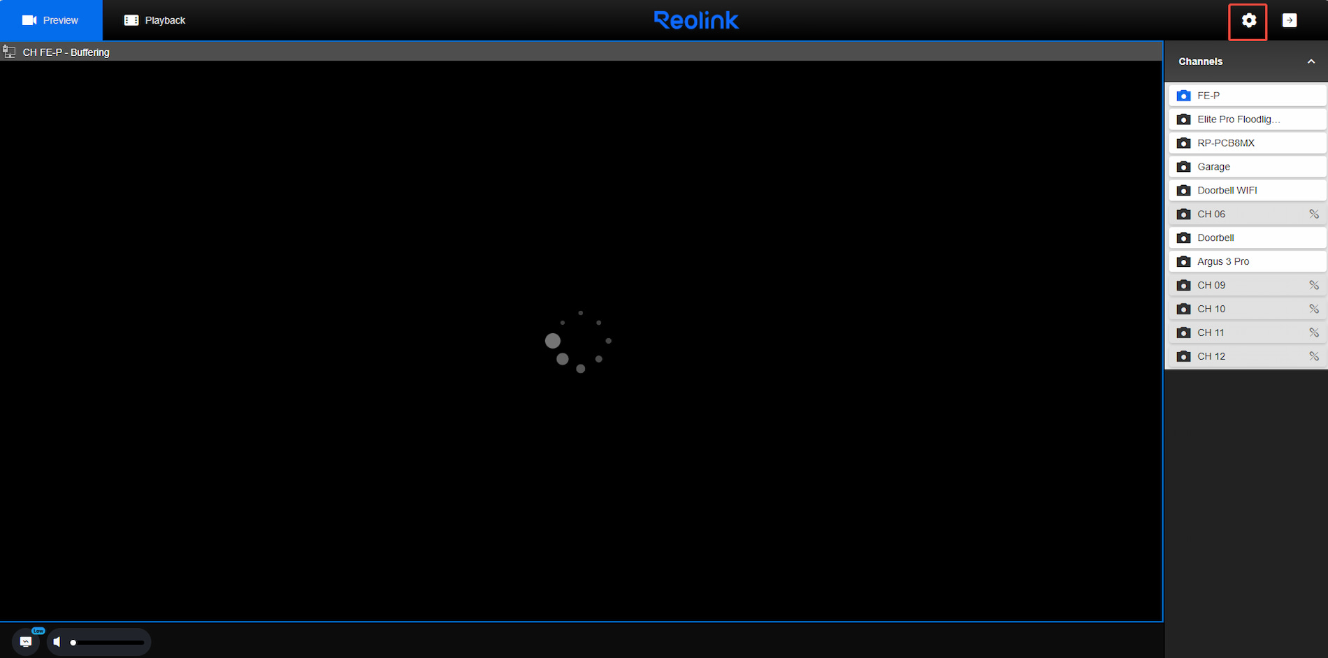 NVR web settings
