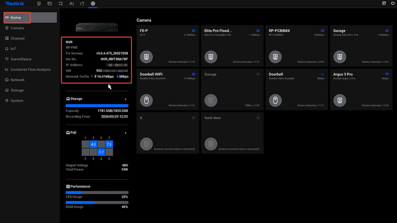 new UI home page