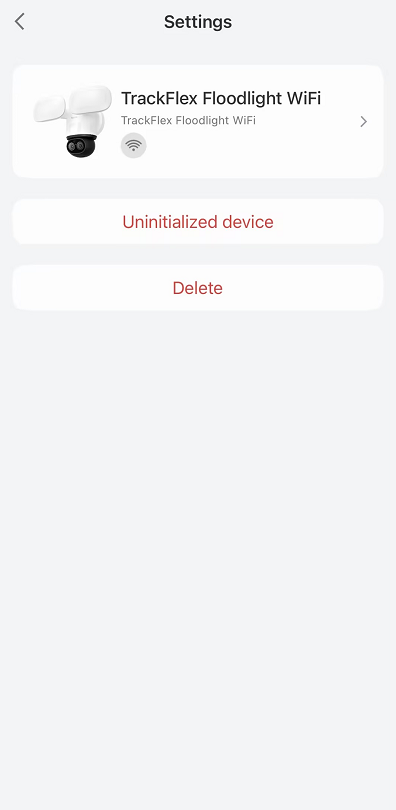 Uninitialized device