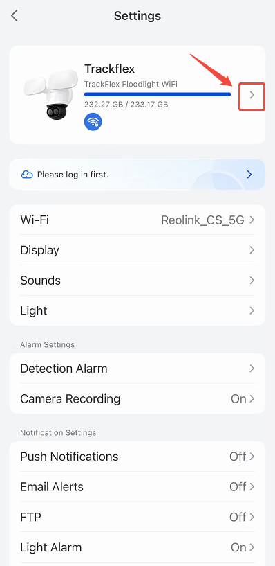 camera information