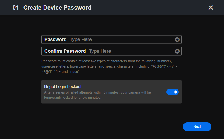 creat password