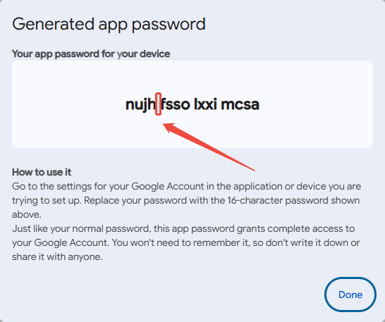 generate app password