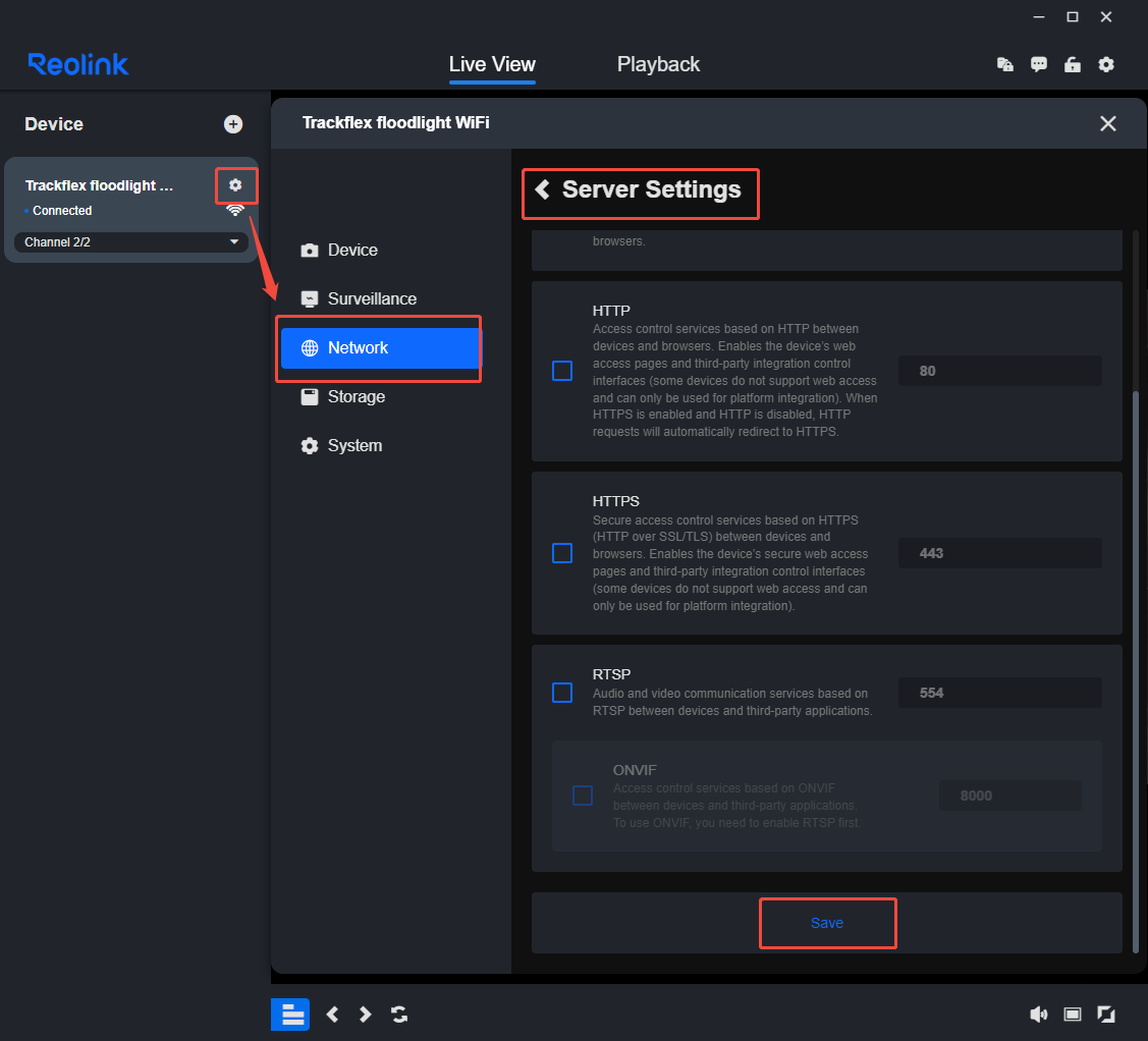 client port