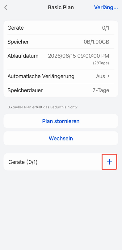 basic plan settings