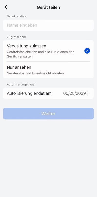 share device page