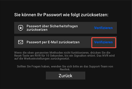verify via email