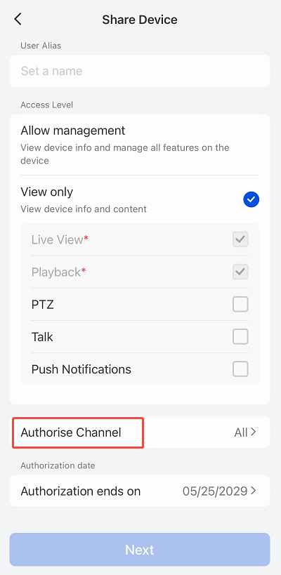 Authorise Device