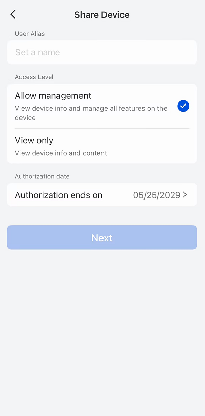 share device page