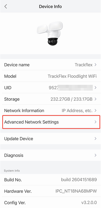 advanced network settings
