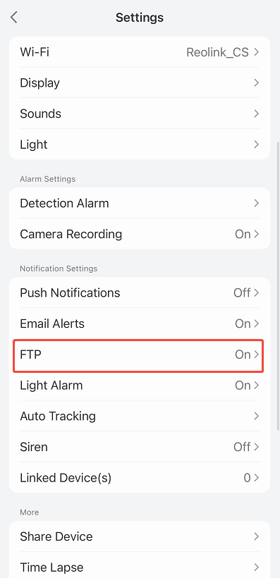 tap FTP