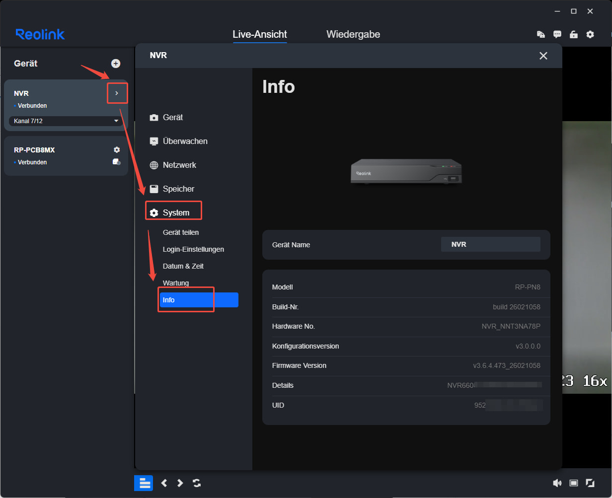 NVR Info