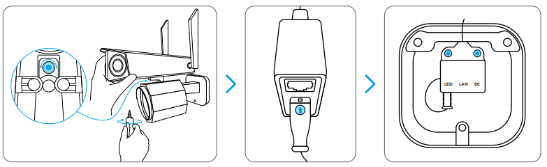 fix camera to floodlight