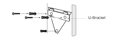 fasten the u-bracket
