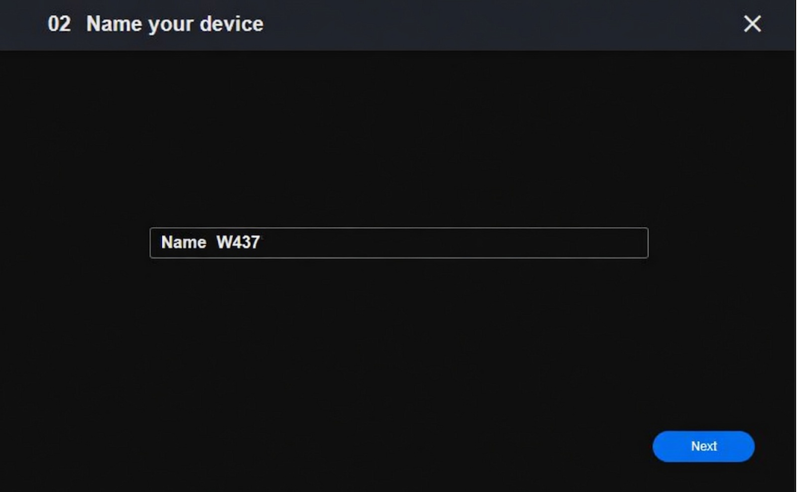 name your device