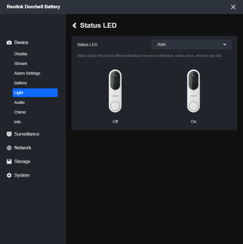 status light new client