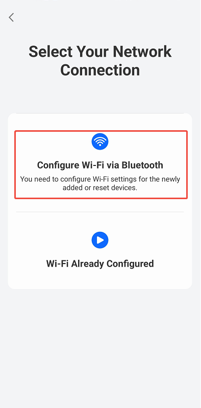 configure wifi via bluetooth