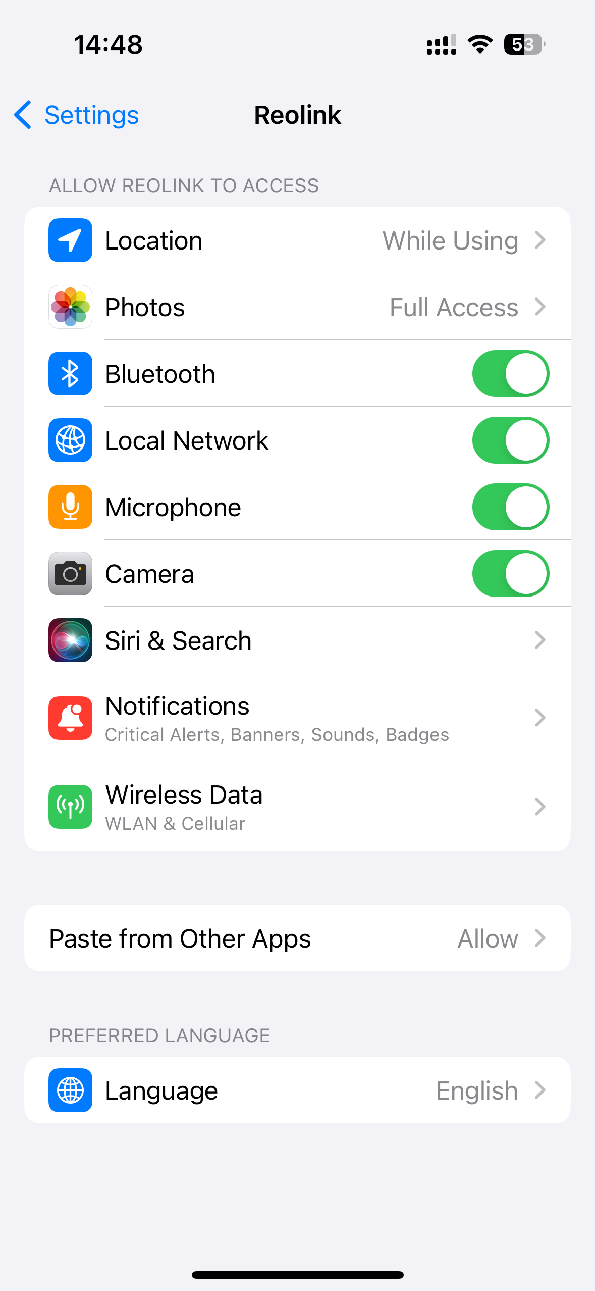 bluetooth permissons app