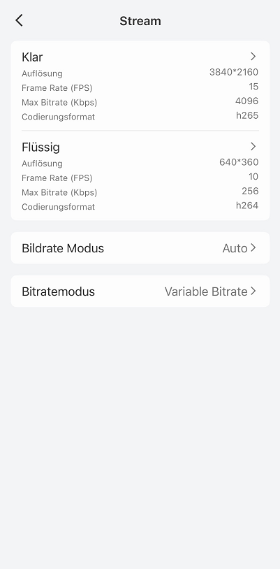 Stream page