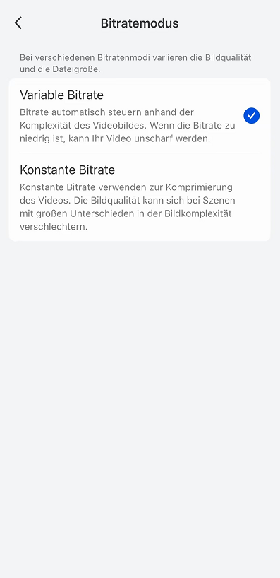  Bitrate Mode