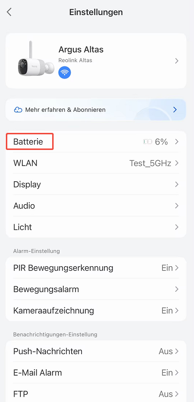 Reolink Altas Battery