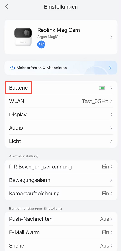 Argus MagiCam Battery