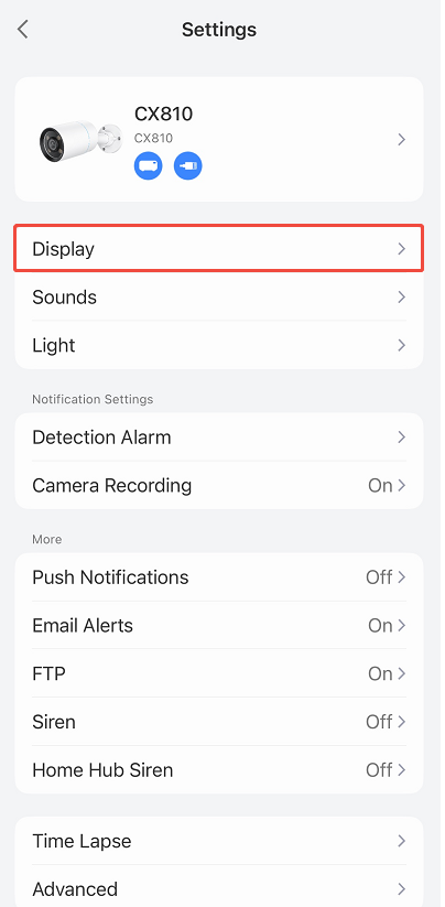 homehub display