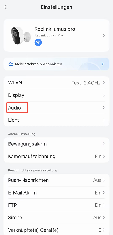 reolink lumus pro sounds