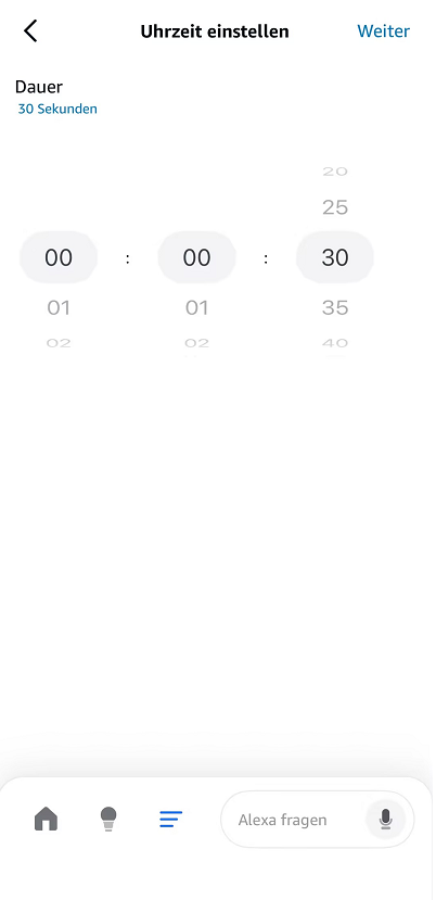 set time