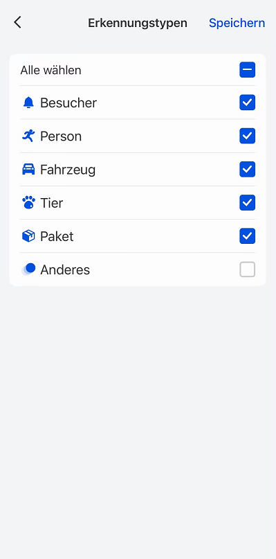 Detection Type page
