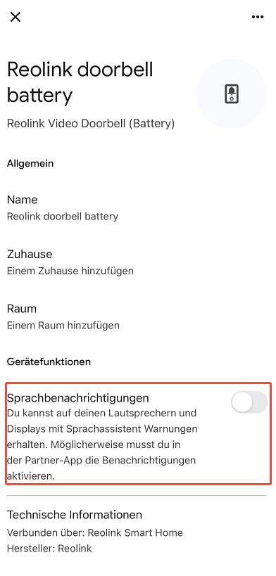 Tap Voice notifications