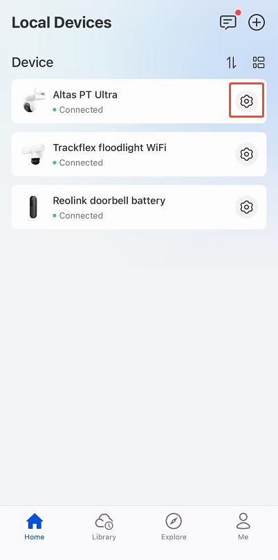 device settings