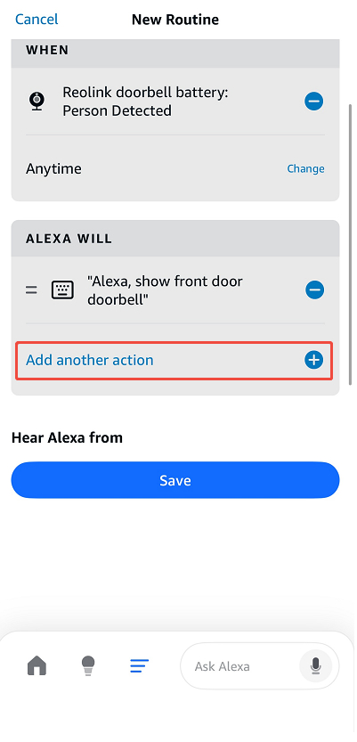 Add another action