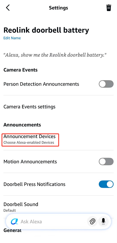 Announcement Device