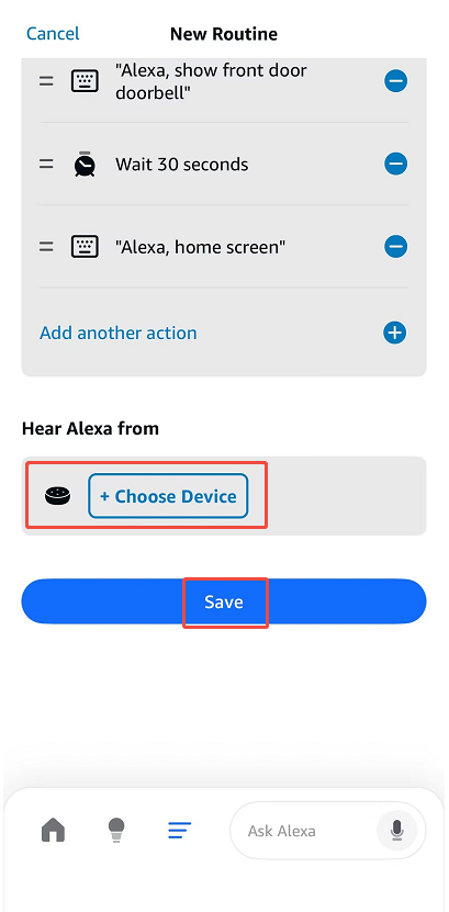 choose device